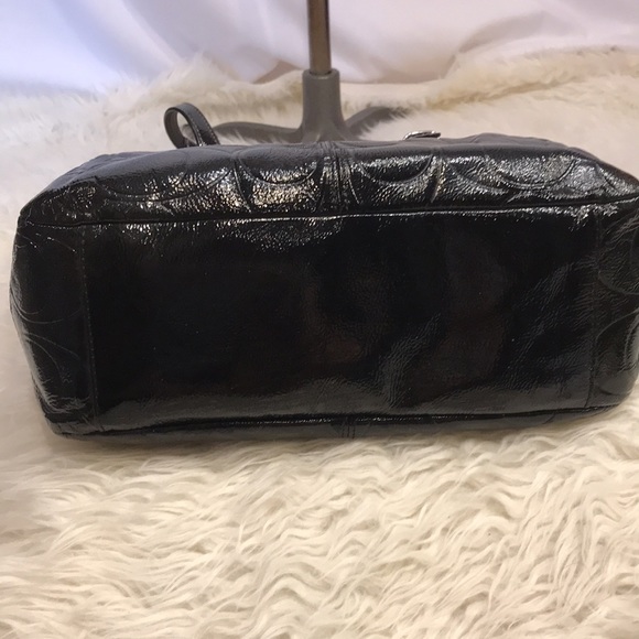 COACH Gallery Patent Leather Tote Black F19462 - Picture 8 of 14